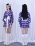 bae bi Fireworks Print Short Yukata Homewear Women&