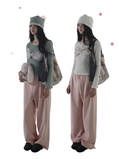 bae bi Floral Patchwork Knit Women&