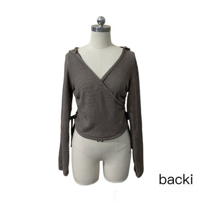 bae_bi_Ribbed_Hooded_Cross_Neck_Wool_Blend_Women&