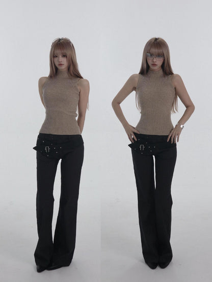 bae bi Ribbed Knit Batwing Sleeve One Button Lazy Cardigan Women&