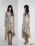 bae_bi_Ribbed_Stripe_Asymmetric_Hem_Long_Sleeve_Flared_Cuff_Women&