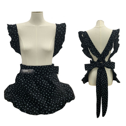bae_bi_Ruffled_Cross_Back_Pinafore_Lined_Elastic_Waist_Women&