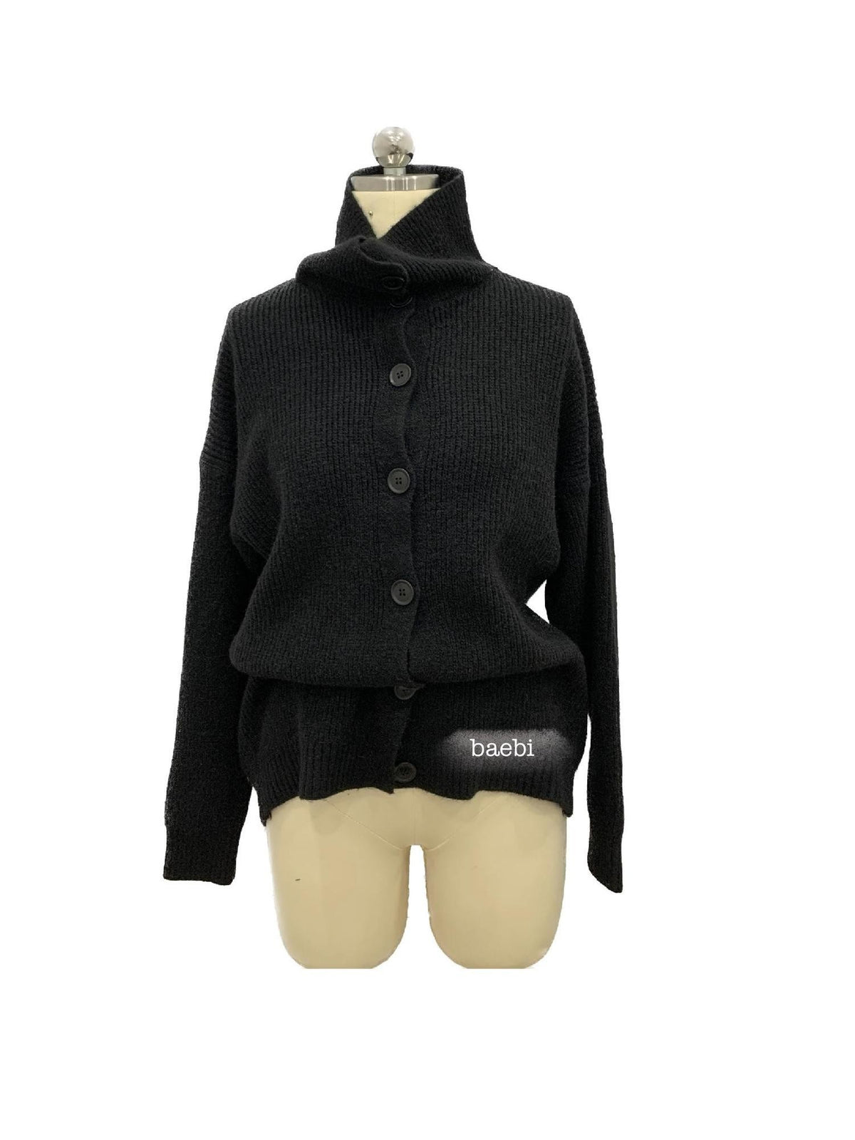 bae bi Solid Convertible Polo High Neck Women&