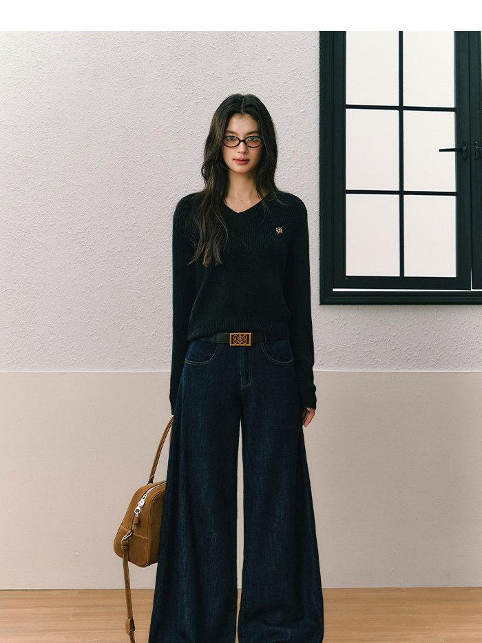 7Shiftin Casual Two Piece Crop Top High Waist Denim Pants Women Top &amp; Pants Sets