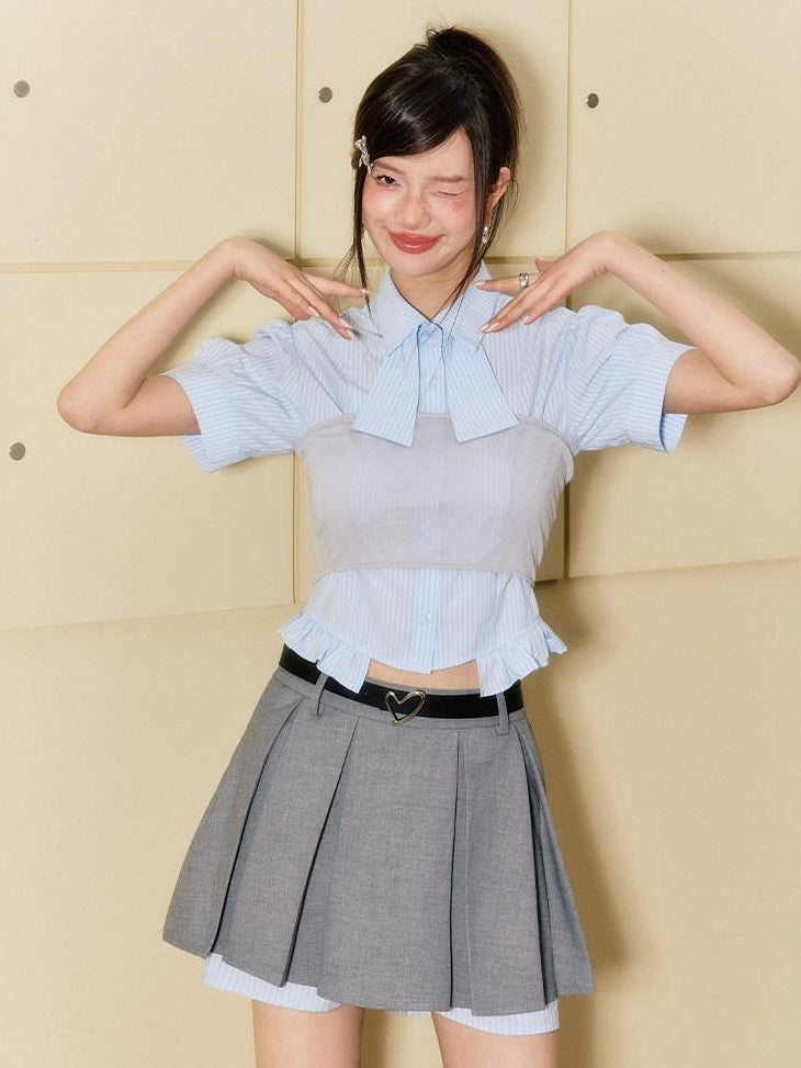 7Shiftin Soft Pu Black Minimalist Versatile Young Women Single Loop Waist Belts