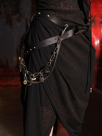 NORTH NODE Order Chain Detail Pin Buckle Women&