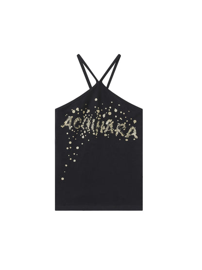 Achihara Bangkok Beach Metallic Halter Top