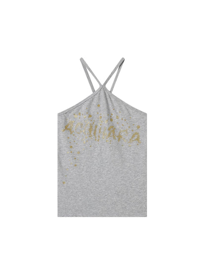 Achihara Bangkok Beach Metallic Halter Top