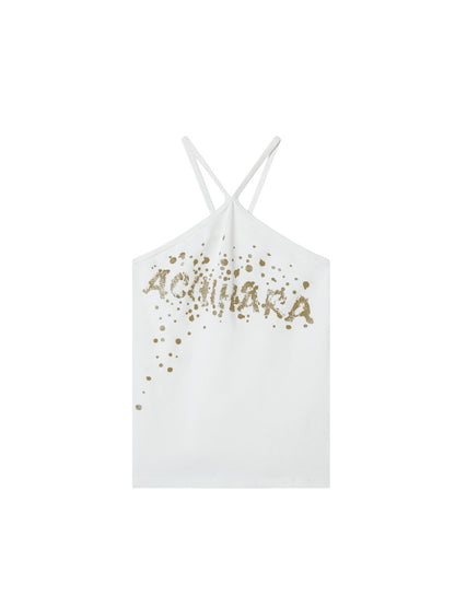 Achihara Bangkok Beach Metallic Halter Top