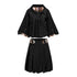 nit alcove Cute Bow Plaid Cropped Lapel Top High Waist Skirt Unisex Top & Skirt Sets