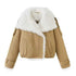 DIDDI_MODA_Khaki_Double_Breasted_Bubble_Hem_Women&