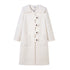 DIDDI MODA Wavy Edge Cream Wool Coat