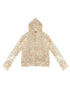 WSW WUSHENWU Mesh Hooded Sporty Open Front Jacket With Multi Functional Cut