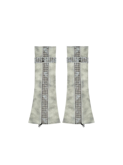 Punk Rebel Ariadna Pu Shorts Leggings Color Block Design