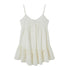 DIDDI MODA V Neck Jacquard Lace Trim Summer Tank Top