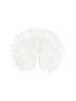 White Short Detachable Faux Fur Cape Coat Jacket
