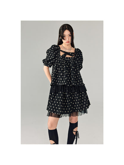DIDDI MODA Sweet Salty Floral Square Neck Two Piece Set