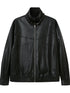 Deconstructed Bow Embroidered Oversized Pu Leather Jacket