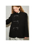 DIDDI MODA Embroidered Mandarin Collar Blazer With Crystal Studs