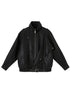 Sweet Punk Quilted Oversize PU Biker Jacket