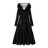 DIDDI MODA Elegant One Shoulder Rose Applique Bodycon Maxi Dress