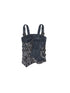 ARIADNAw Punk Grid Mesh Corset Bralette Top Streetwear Niche