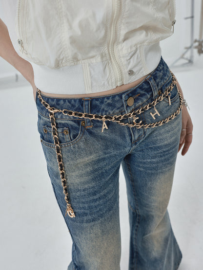 Achihara 2025 Trendy Waist Chain Body Jewelry Belt Accessory