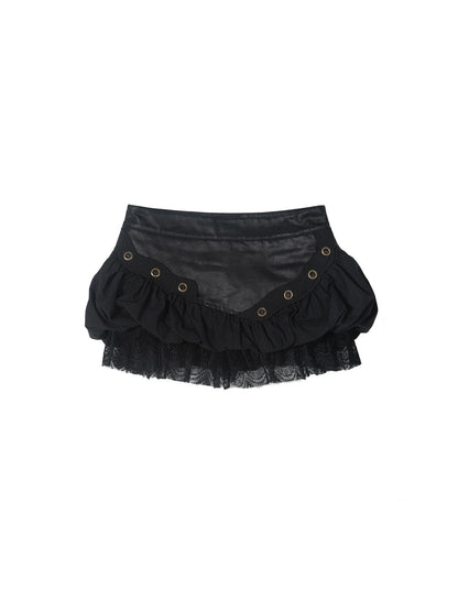 Low Rise Contrast Patchwork Plaid Bloomer Shorts Playful Streetwear