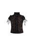 ARIADNAw Ariana Slim Leopard Print Punk Shirt
