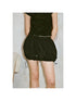 DIDDI MODA Sporty Bloom Short Skirt With Drawstring