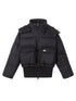 DIDDI MODA Puffy Cropped Quilted Jacket With Wide Ribbing