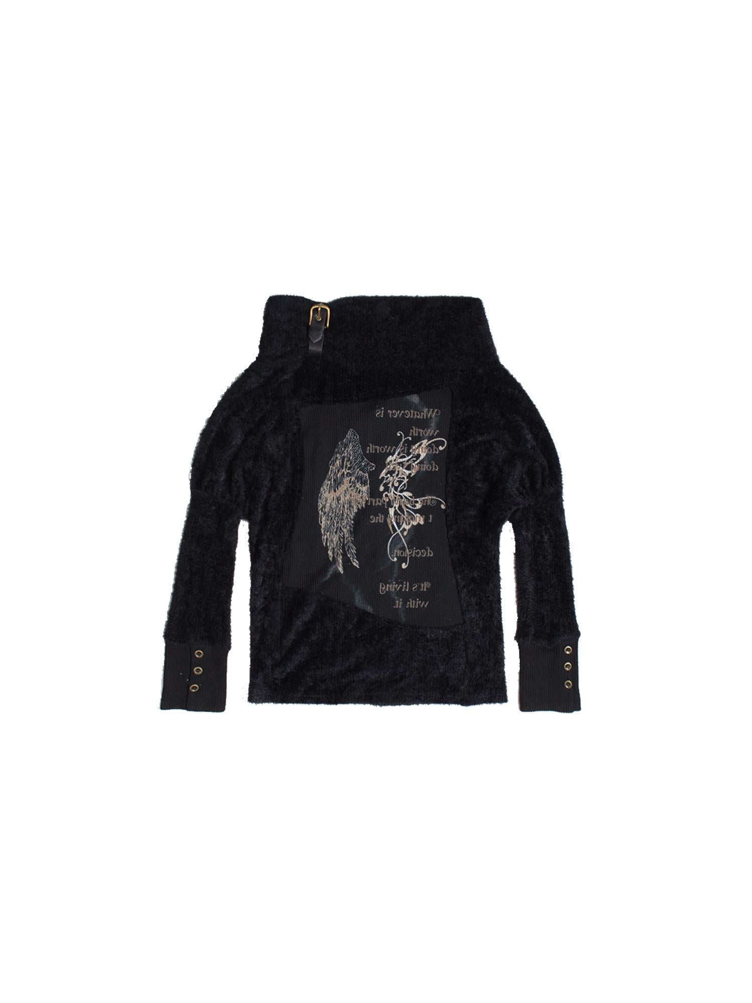 ARIADNAw Punk Bat Sleeve Knit Top