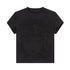DIDDI MODA Sparkling Abstract Face Crop Tee With Rhinestones
