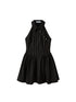 DIDDI MODA Asymmetrical Striped Waist Defining Summer Dress