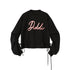 DIDDI MODA Ribbon Embroidered Cropped Sweatshirt With Stacked Sleeves