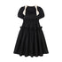 DIDDI MODA Bubble Sweetheart Bow Waist Maxi Dress