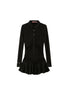 Flowy Casual Drop Waist Pleated Shirt Collar Dress