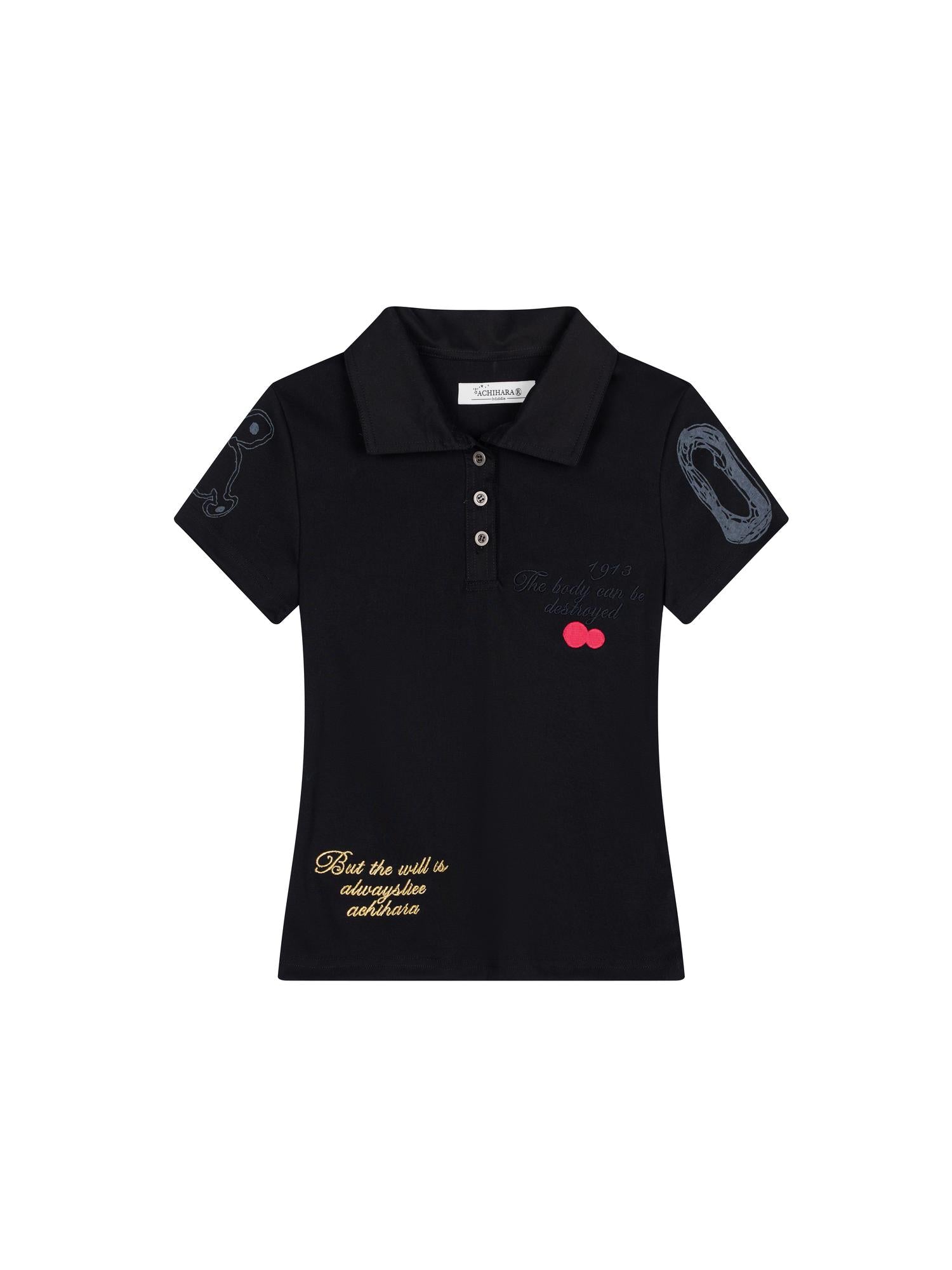 Achihara Men S Cvc Cotton Polyester Embroidered Polo Shirt For Horse Racing