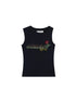Achihara Berlin Soda Rhinestone Vest In Soft Cotton - T-Shirt