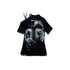 NO ROMANCE Oversized Off Shoulder Lace Print Summer T-Shirt Women
