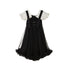 DIDDI MODA Sweet Edge Mesh Mini Dress With Padded Shoulders