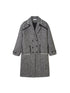 DIDDI MODA Herringbone Lazy Chic Asymmetrical Coat