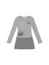 Achihara Black Love Striped Rock Dress