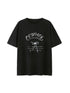 DIDDI MODA Courage Bow Print Tee Vintage Lettering Feminine Chic
