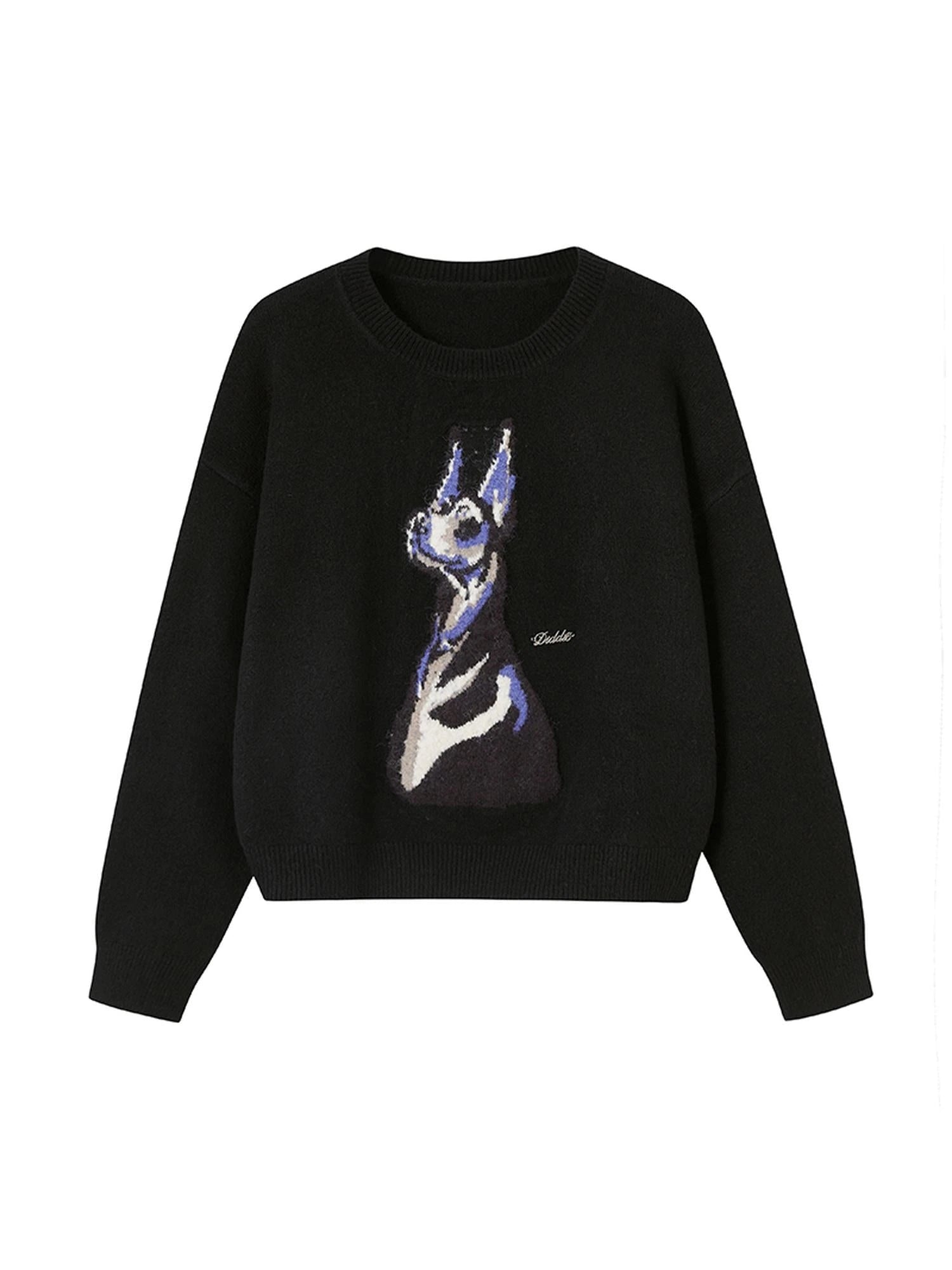 Greyhound Knit Sweater Women Soft Yarn Winter 2024