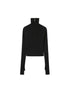 DIDDI MODA Zippered Turtleneck Knit Sweater Slim Fit High Collar Winter Layering Essential