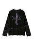 DIDDI MODA Tie Print Knit Top