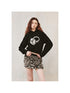 DIDDI MODA Sparkling Diamond Print Cropped Hoodie