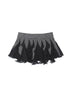 ARIADNAw Punk Gothic Pleated Asymmetrical Low Waist Skirt