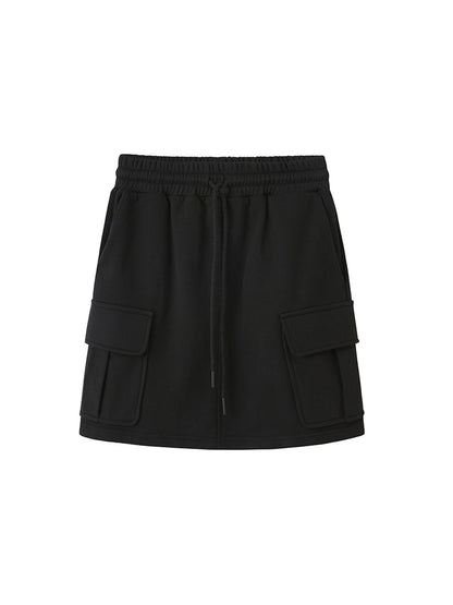 DIDDI MODA Retro Sporty Hoodie Skirt Set